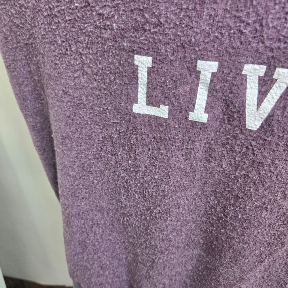 Wildfox Coffee Saves Lives Sweatshirt Womens XL Purple Graphic Pullover - Picture 4 of 11